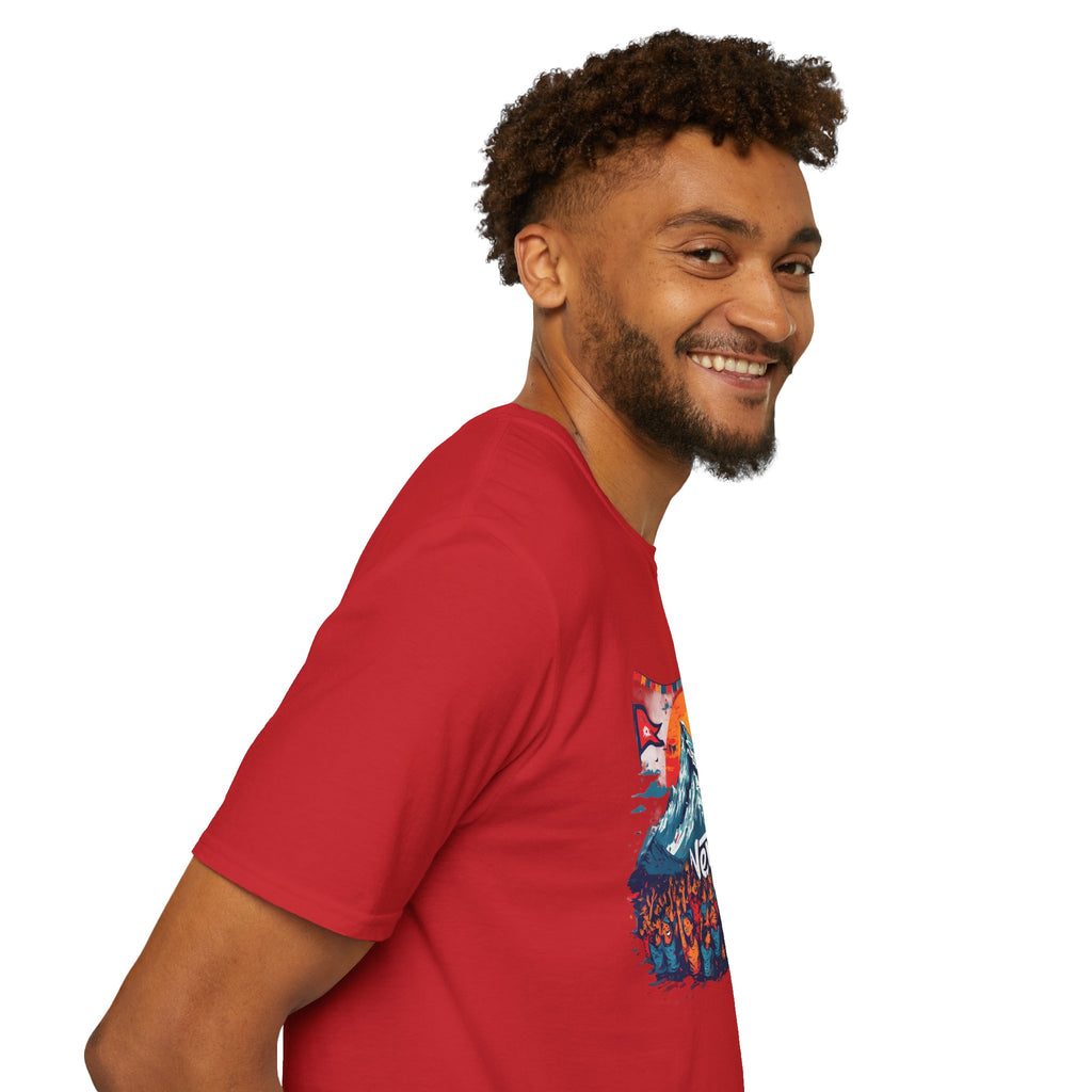 Nepal Mountain Sunrise T-Shirt — Retro Trekking Graphic Tee