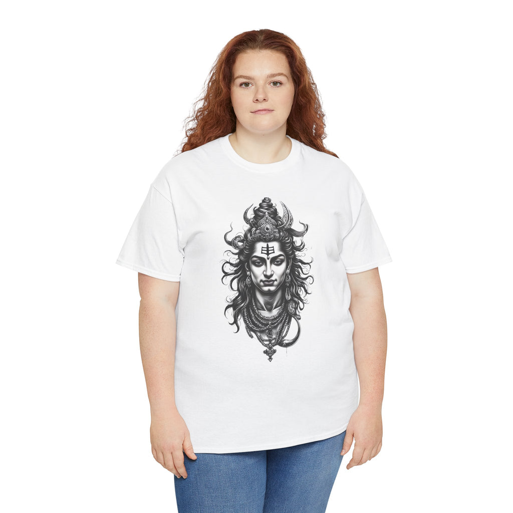 Shiva Portrait Tee — Hindu God Shiva Graphic T-Shirt
