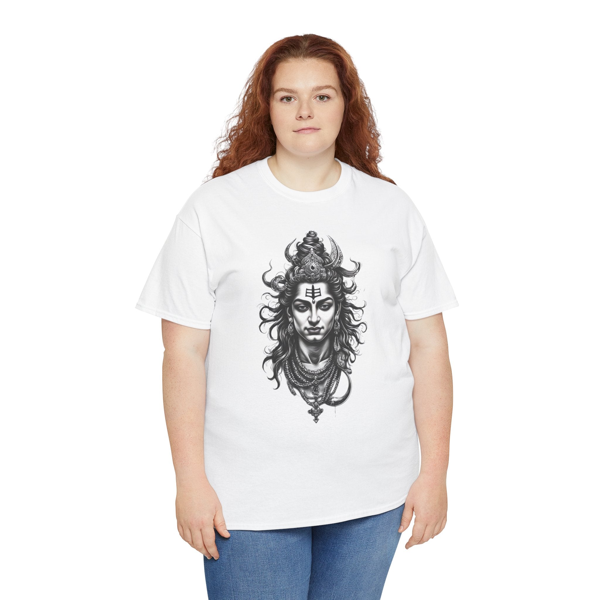 Shiva Portrait Tee — Hindu God Shiva Graphic T-Shirt
