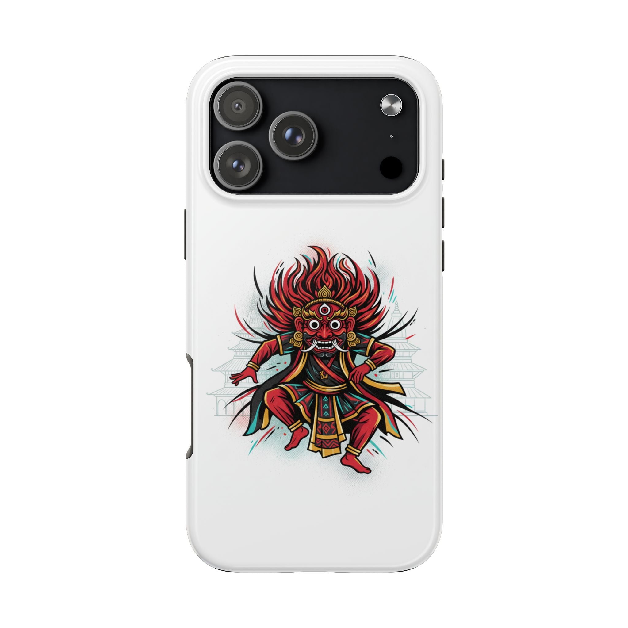 Bhairava Tough Phone Case — Bold Hindu Deity Protective Cover