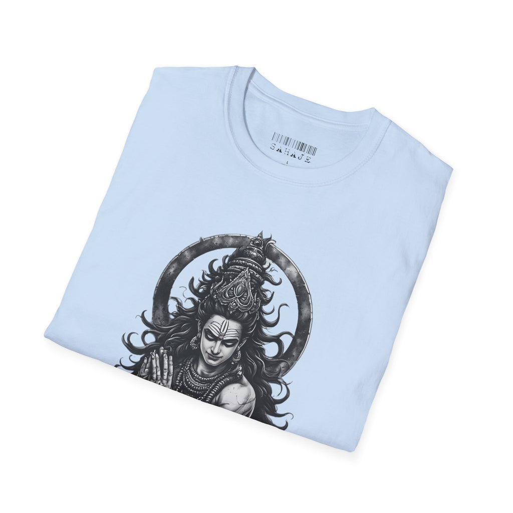 Shiva Portrait T‑Shirt – Intricate Hindu Deity Art Tee