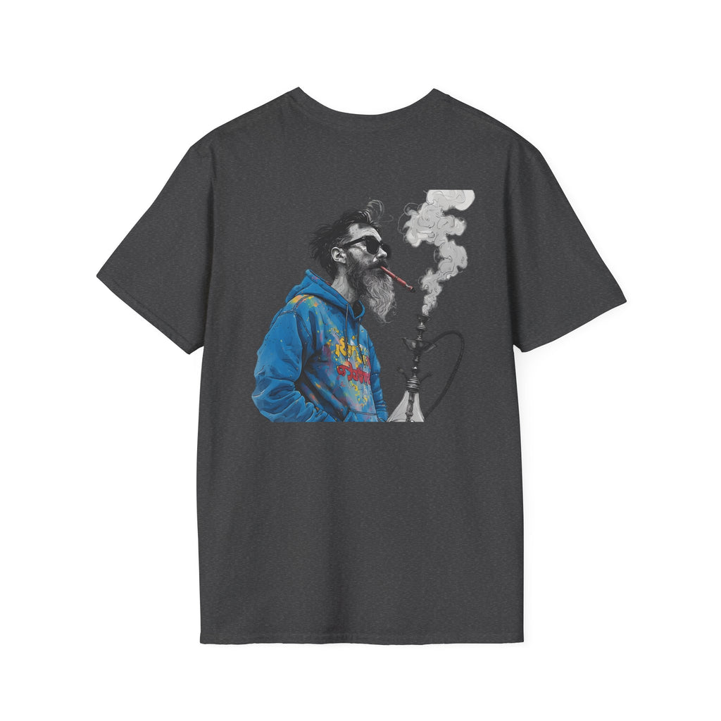 Hookah Beard Graphic T-Shirt — Chill Vape Lounge Vibe