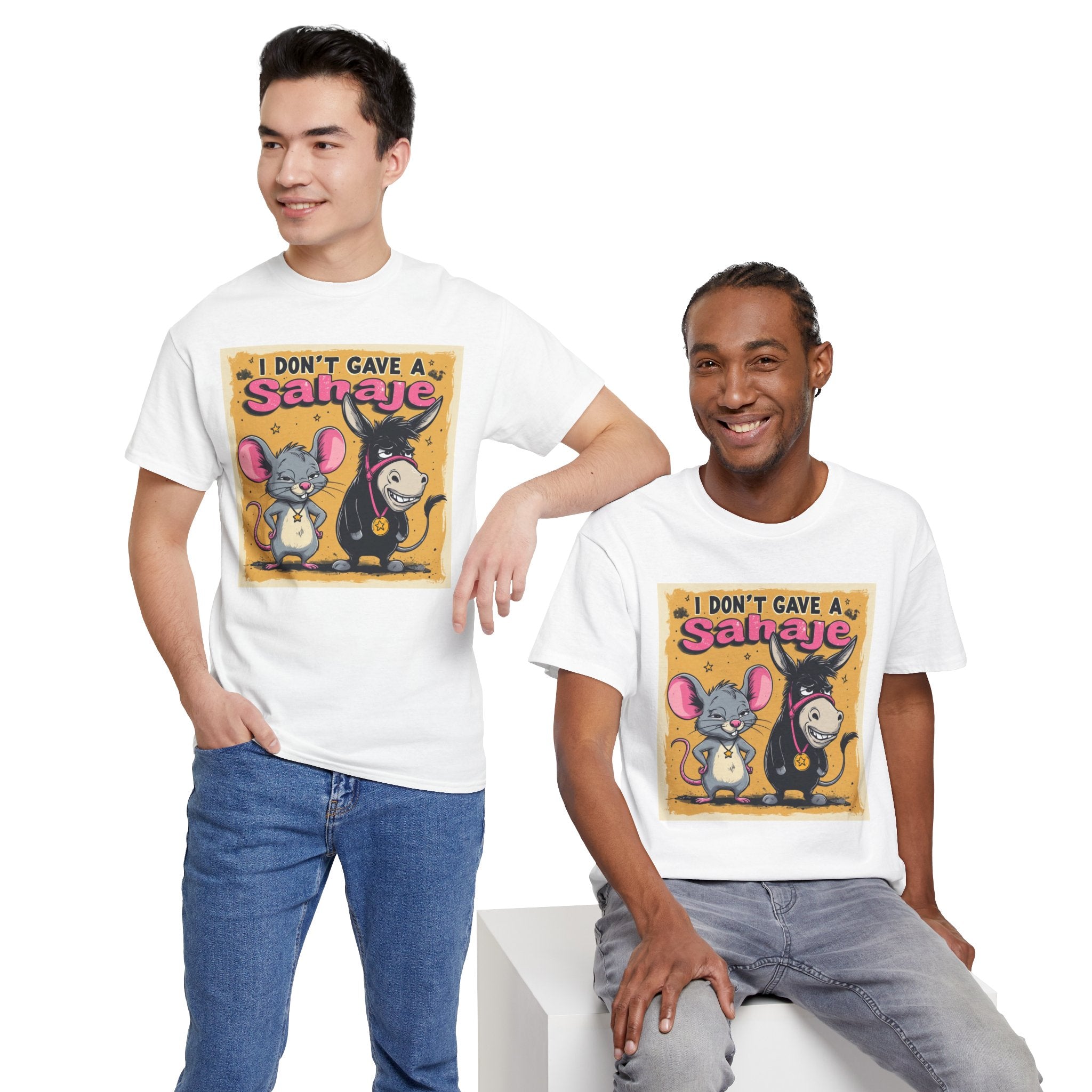 I Don't Give A Snair! Tee — Funny Mouse & Cat Graphic T-Shirt