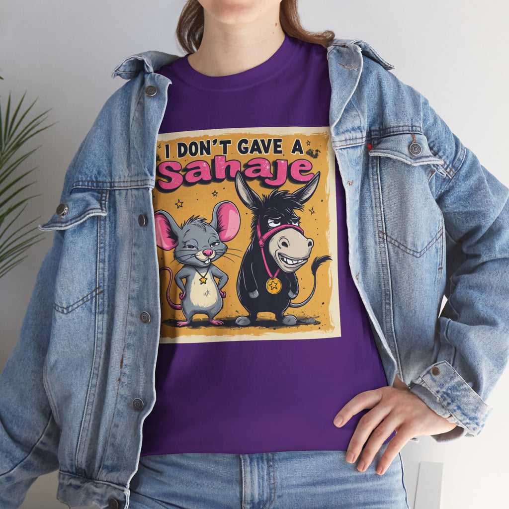 I Don't Give A Snair! Tee — Funny Mouse & Cat Graphic T-Shirt