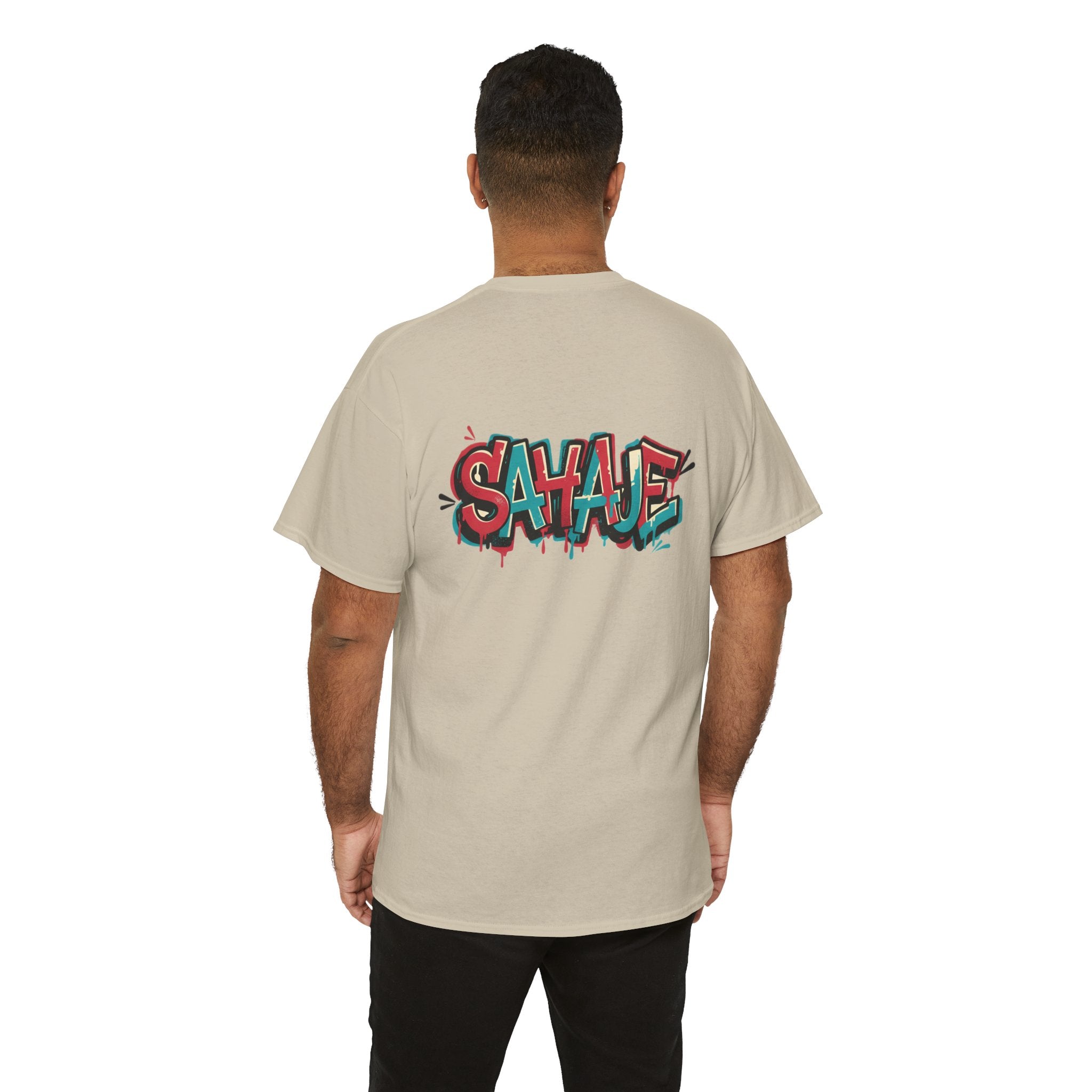 Graffiti "SAVAJE" Tee - Urban Streetwear Graphic T-Shirt
