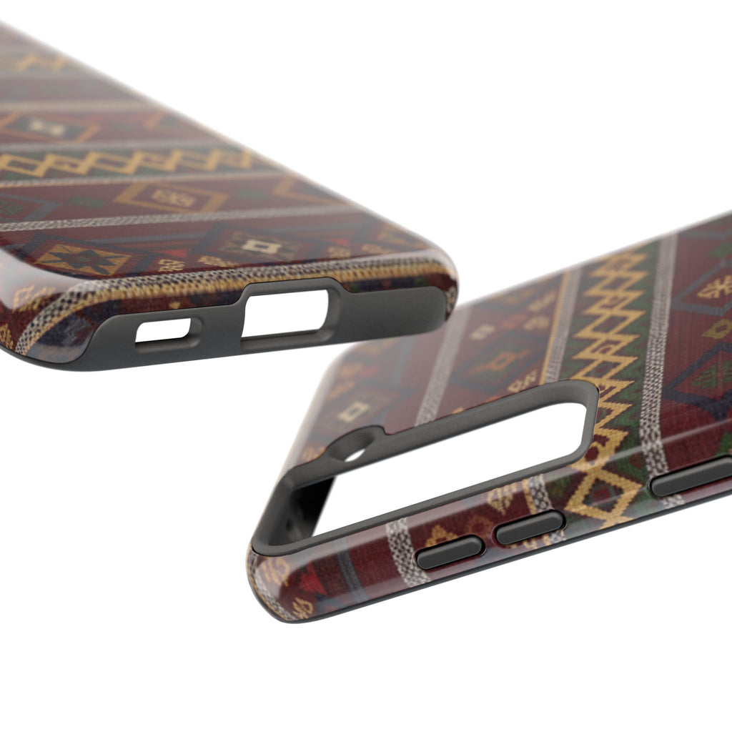 Aztec Pattern Tough Phone Case — Rustic Tribal Protective Cover