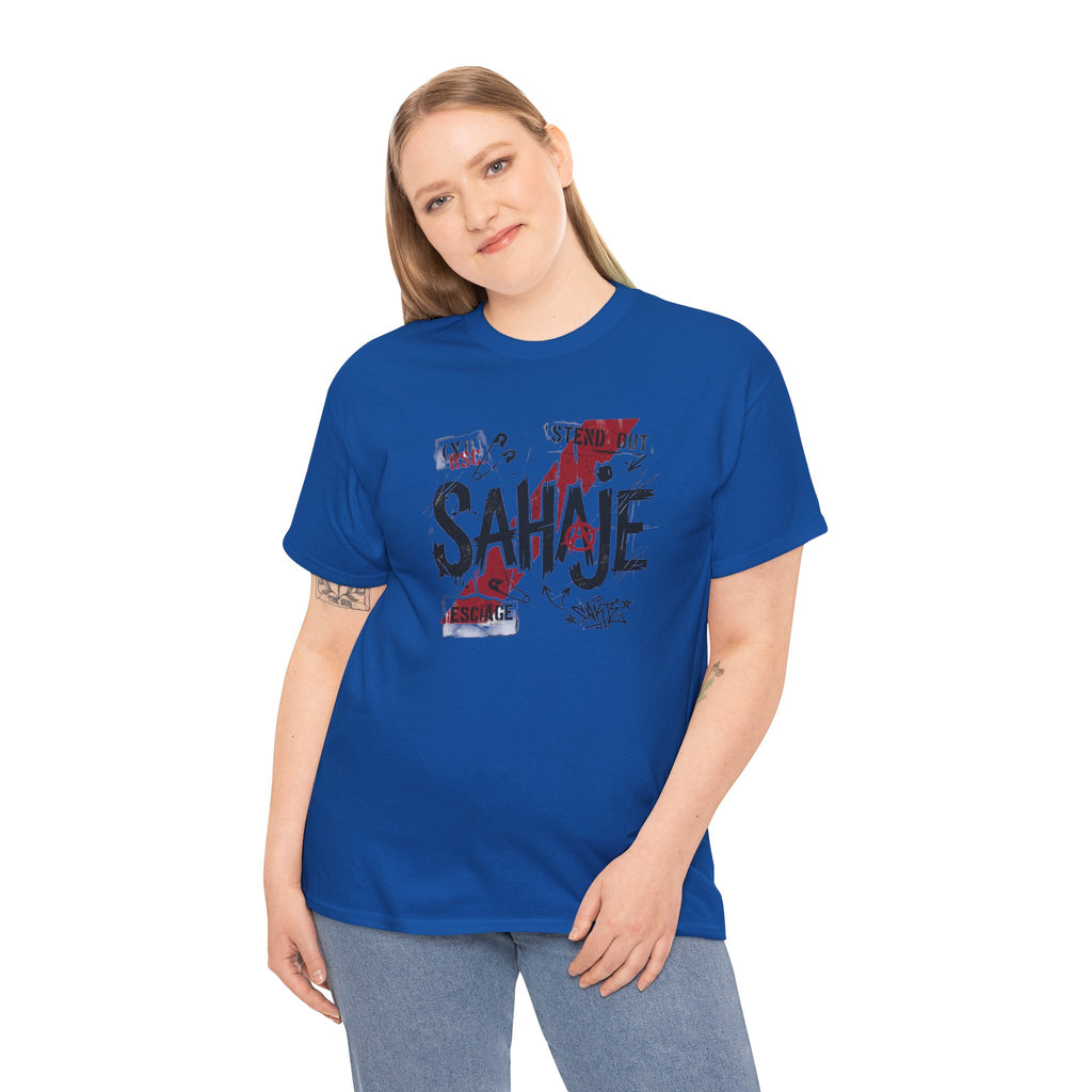 Sahaje Graphic Tee — Street Art Urban Casual T-Shirt