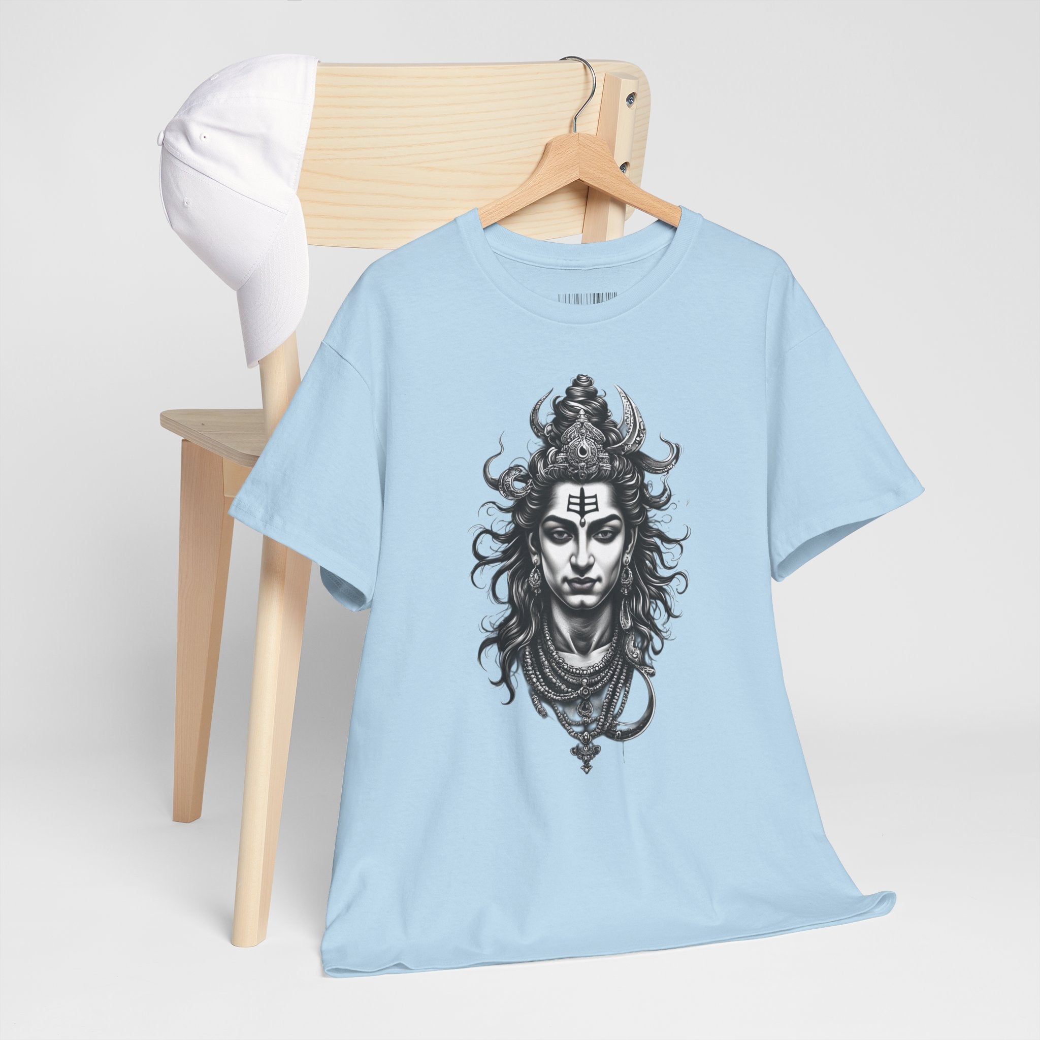 Shiva Portrait Tee — Hindu God Shiva Graphic T-Shirt