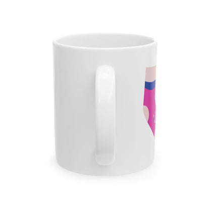 Whimsical Sock Design Ceramic Mug, Fun Gift for Sock Lovers, Cozy Home Decor, Cute Coffee Mug, Perfect for Birthdays, Christmas