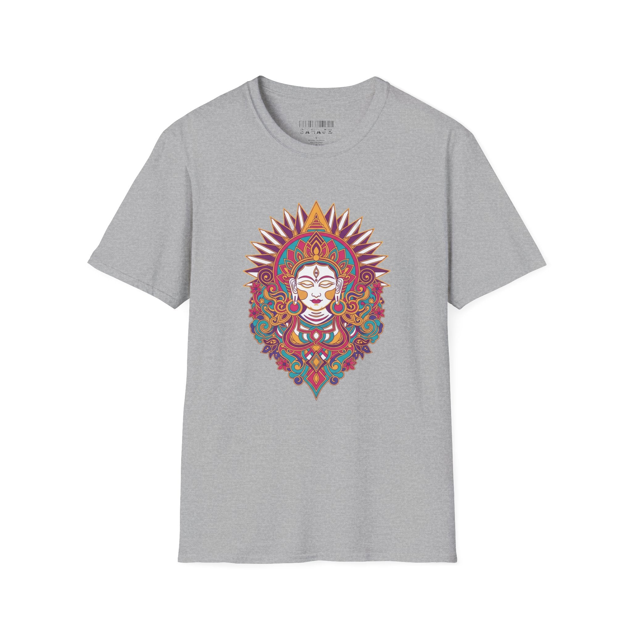 Mystic Goddess Mandala T-Shirt — Colorful Boho Spiritual Tee