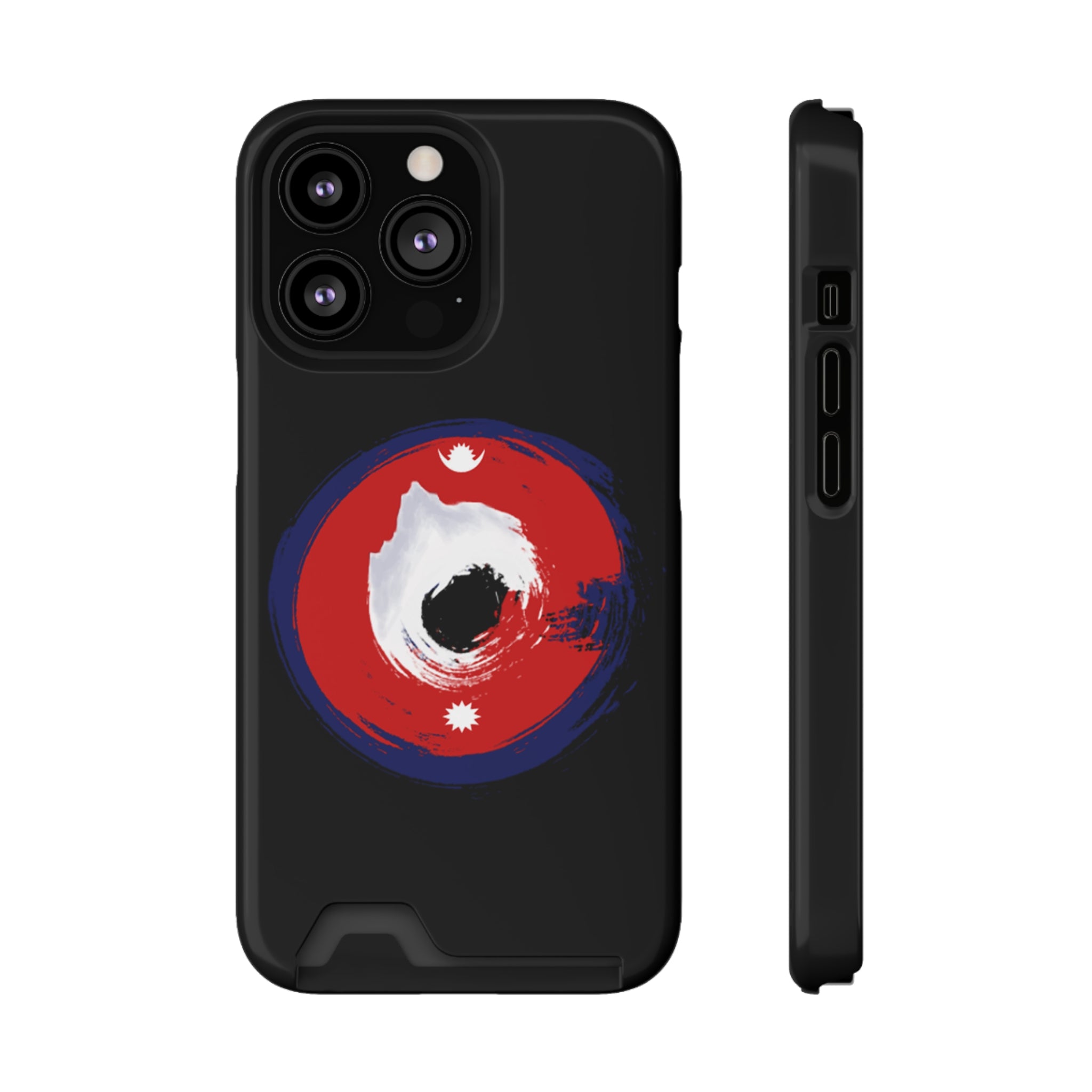 Sleek Phone Case with Card Holder – Unique Design, Gift for Students, Stylish Accessory, Everyday Use, Functional & Fashionable