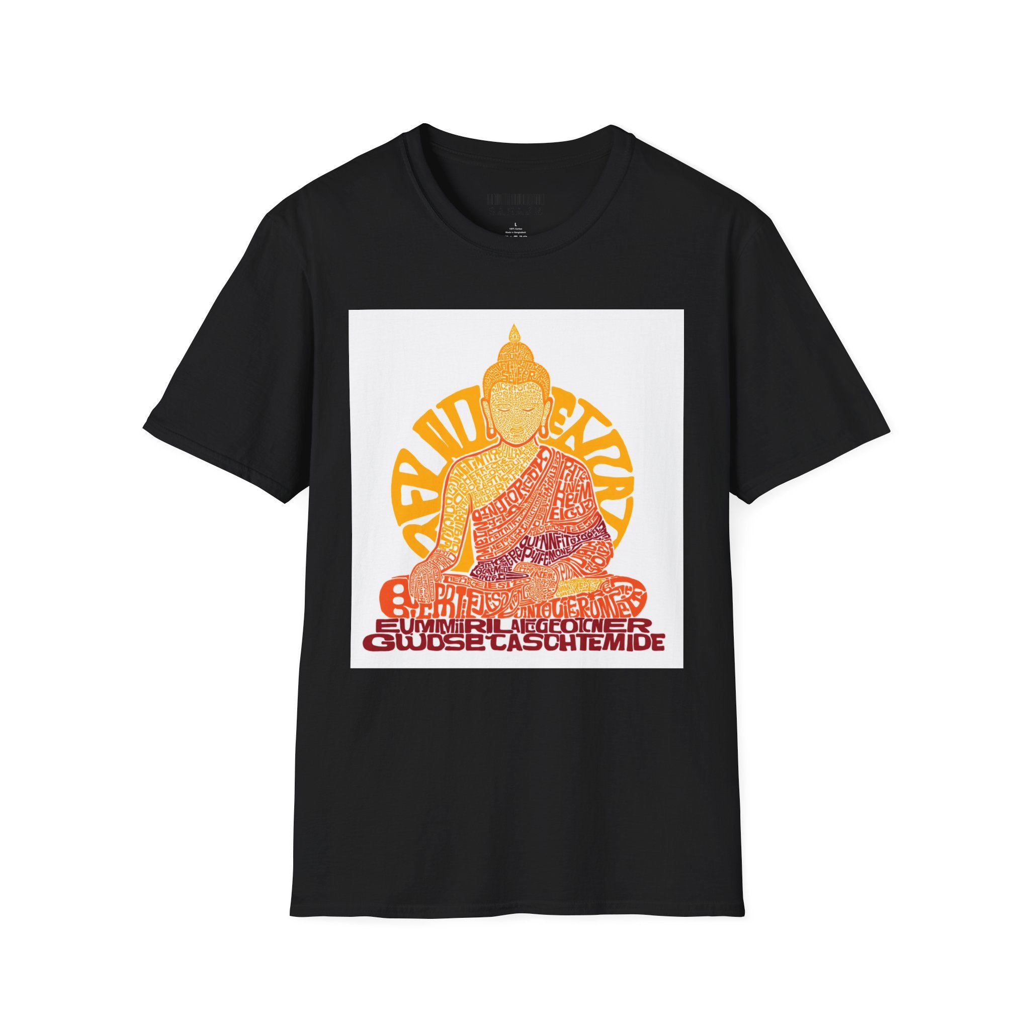 Buddha Graphic Tee — Retro Sun Meditation Shirt