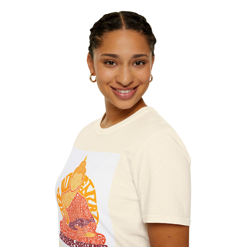 Buddha Graphic Tee — Retro Sun Meditation Shirt