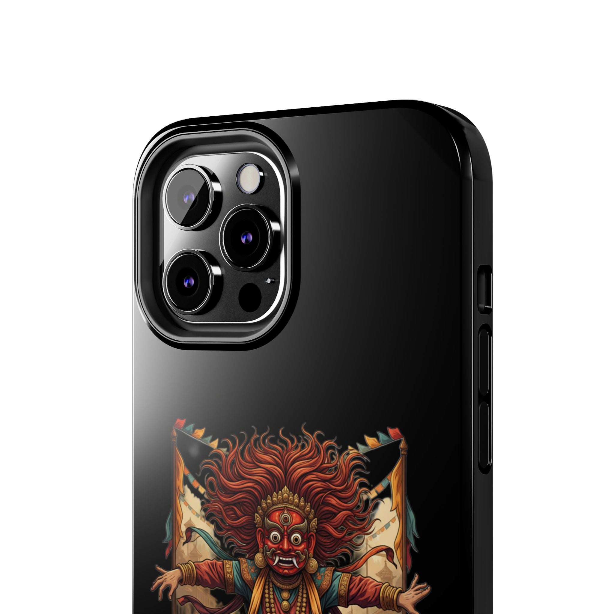 Tibetan Demon Dance Tough Phone Case — Bold Mythic Protective Cover
