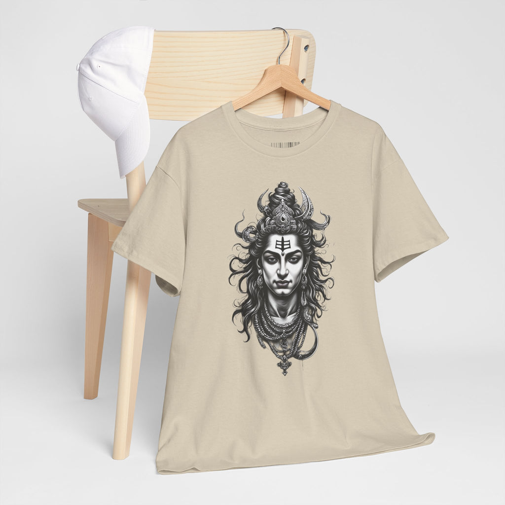 Shiva Portrait Tee — Hindu God Shiva Graphic T-Shirt