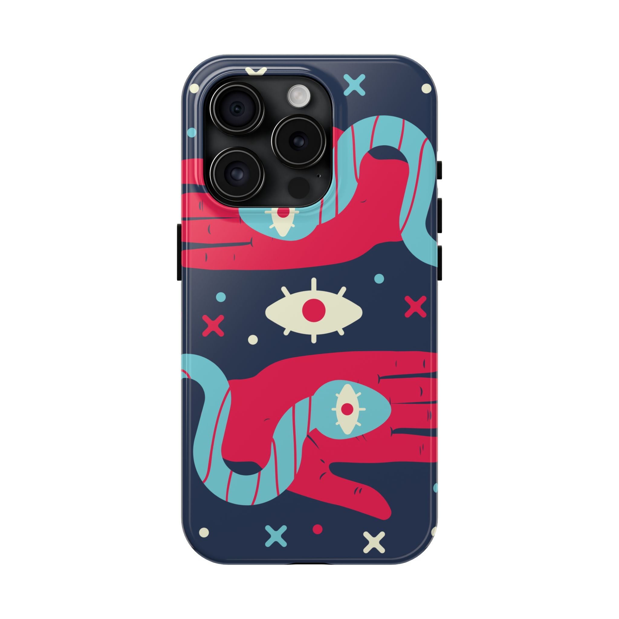 Vibrant Tough Phone Cases with Unique Eye Design, Durable Phone Cover, Trendy Accessories, Gift for Art Lovers, Unique Phone Protector