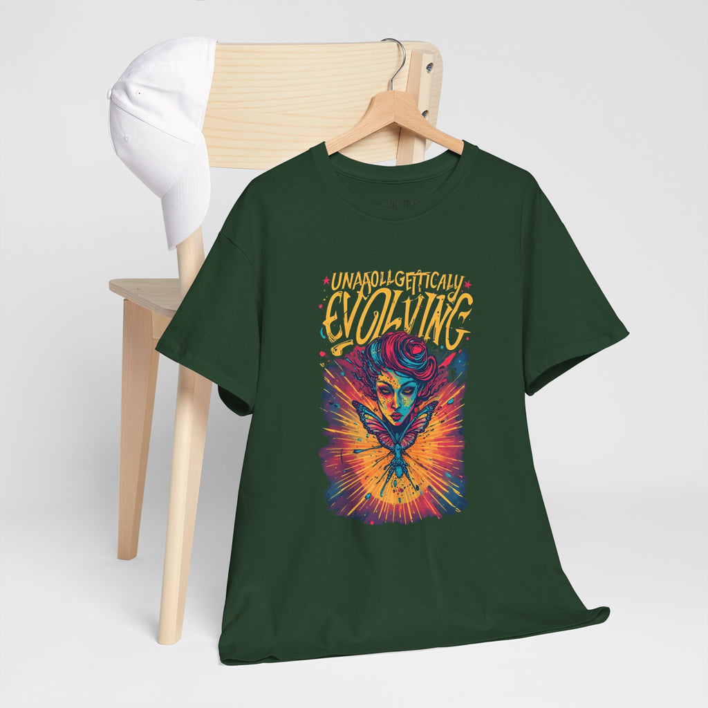 Evolving Alien Graphic Tee — "Unnaturally Evolving" Sci‑Fi Art T-Shirt