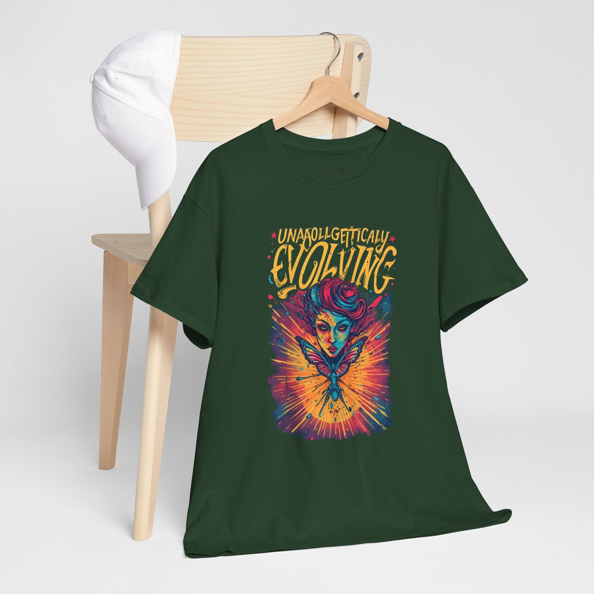 Evolving Alien Graphic Tee — "Unnaturally Evolving" Sci‑Fi Art T-Shirt