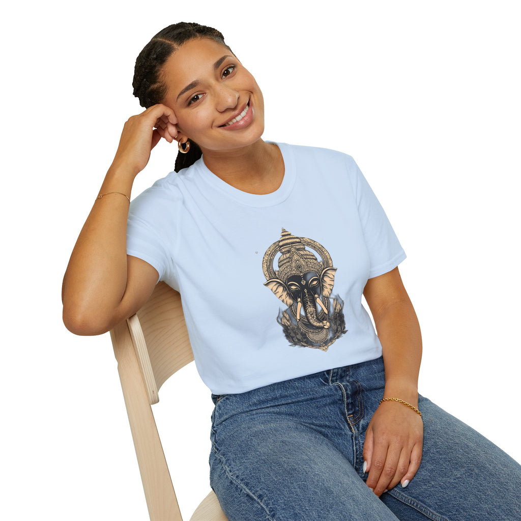 Elephant Mandala T-Shirt — Spiritual Ganesha Graphic Tee