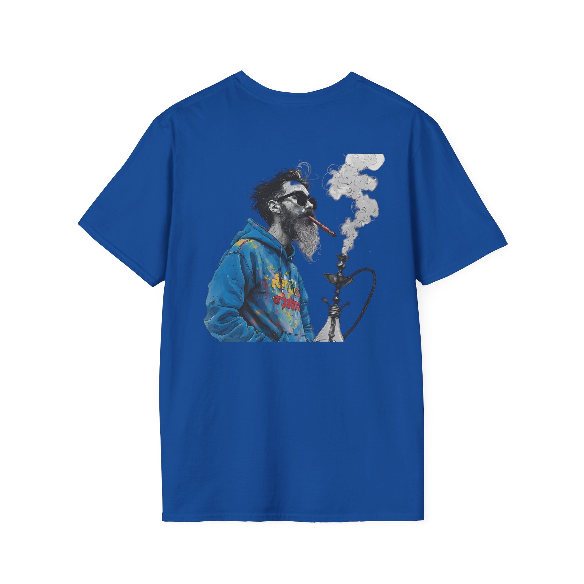 Hookah Beard Graphic T-Shirt — Chill Vape Lounge Vibe