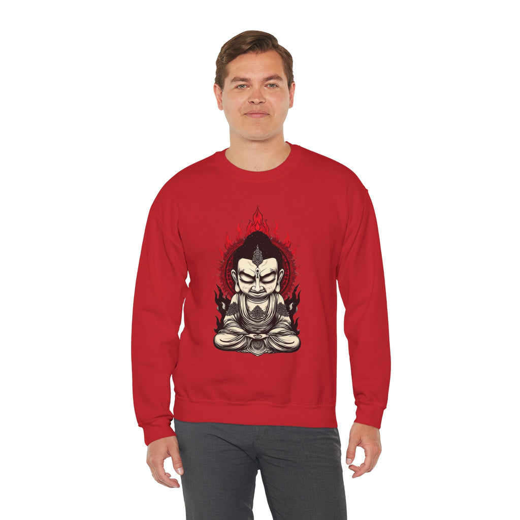 Buddha Flame Crewneck Sweatshirt