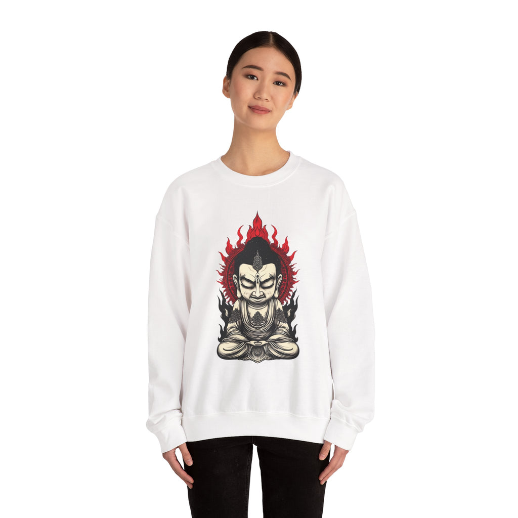 Buddha Flame Crewneck Sweatshirt