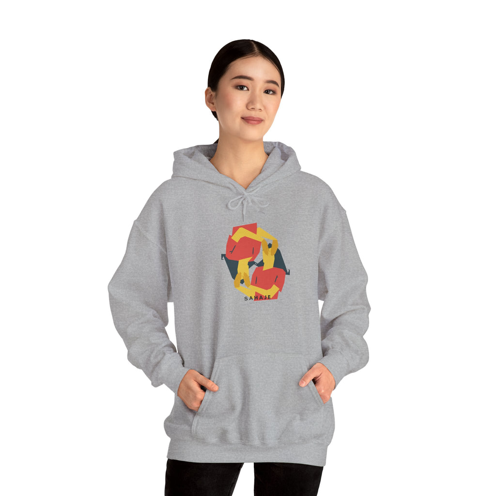 Fox Recycling Symbol Hoodie — Geometric Fox Eco-Friendly Design