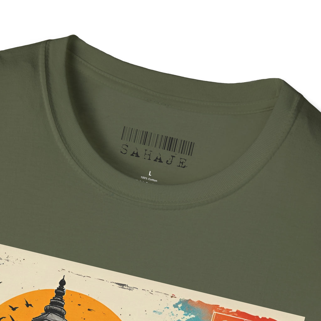 Bhaktapur Vintage Travel T-Shirt – Nepal Pagoda Graphic Tee