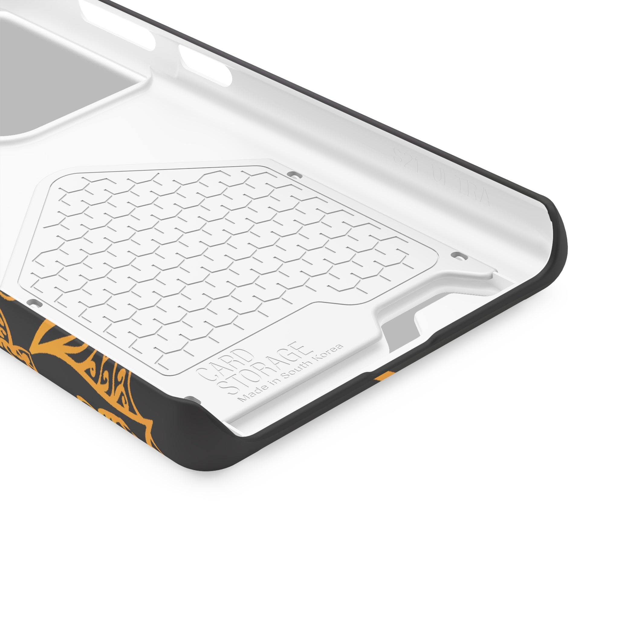 Elegant Mandala Phone Case With Card Holder, Boho Chic Gift, Smartphone Protector, Functional Accessory, Stylish Tech Decor