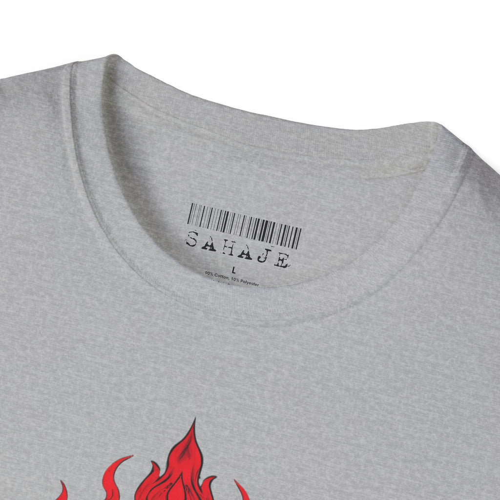 Buddha Flame T-Shirt — Meditative Buddha Graphic Tee