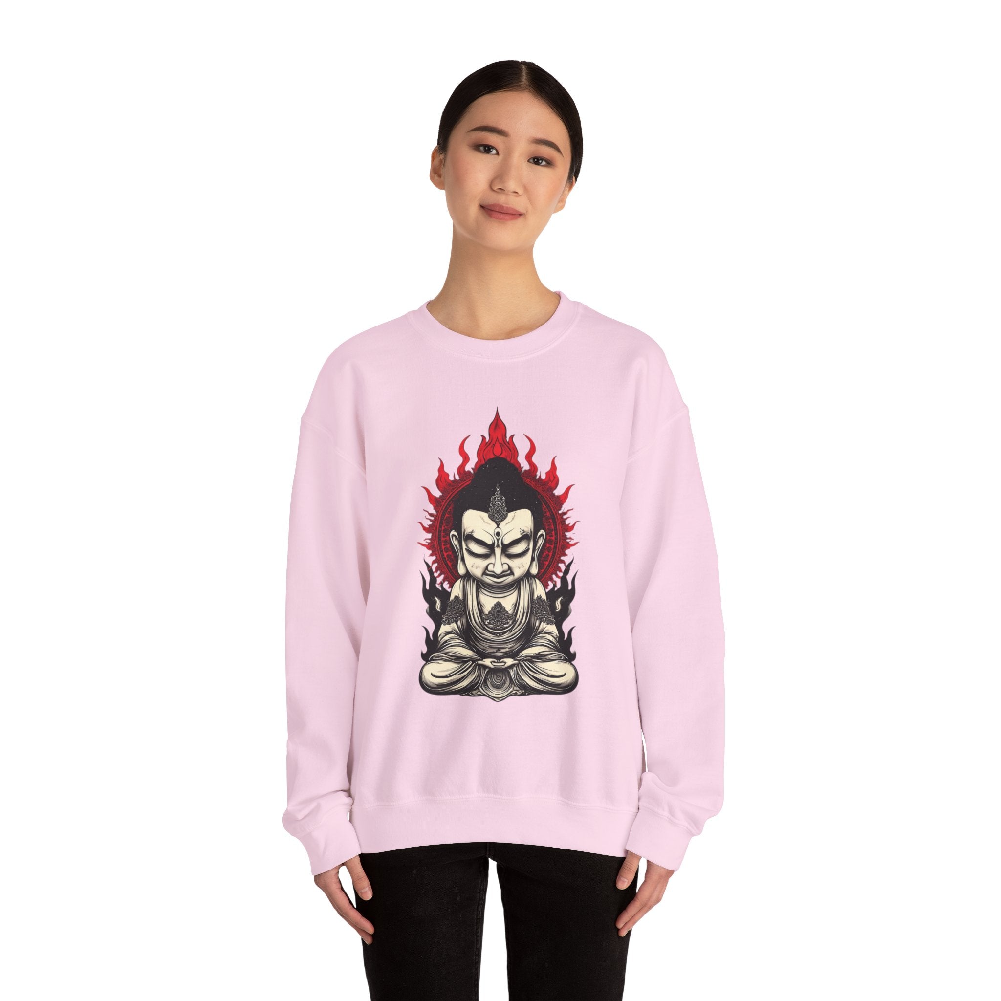 Buddha Flame Crewneck Sweatshirt