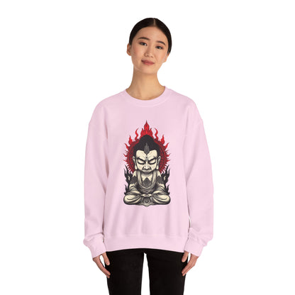 Buddha Flame Crewneck Sweatshirt