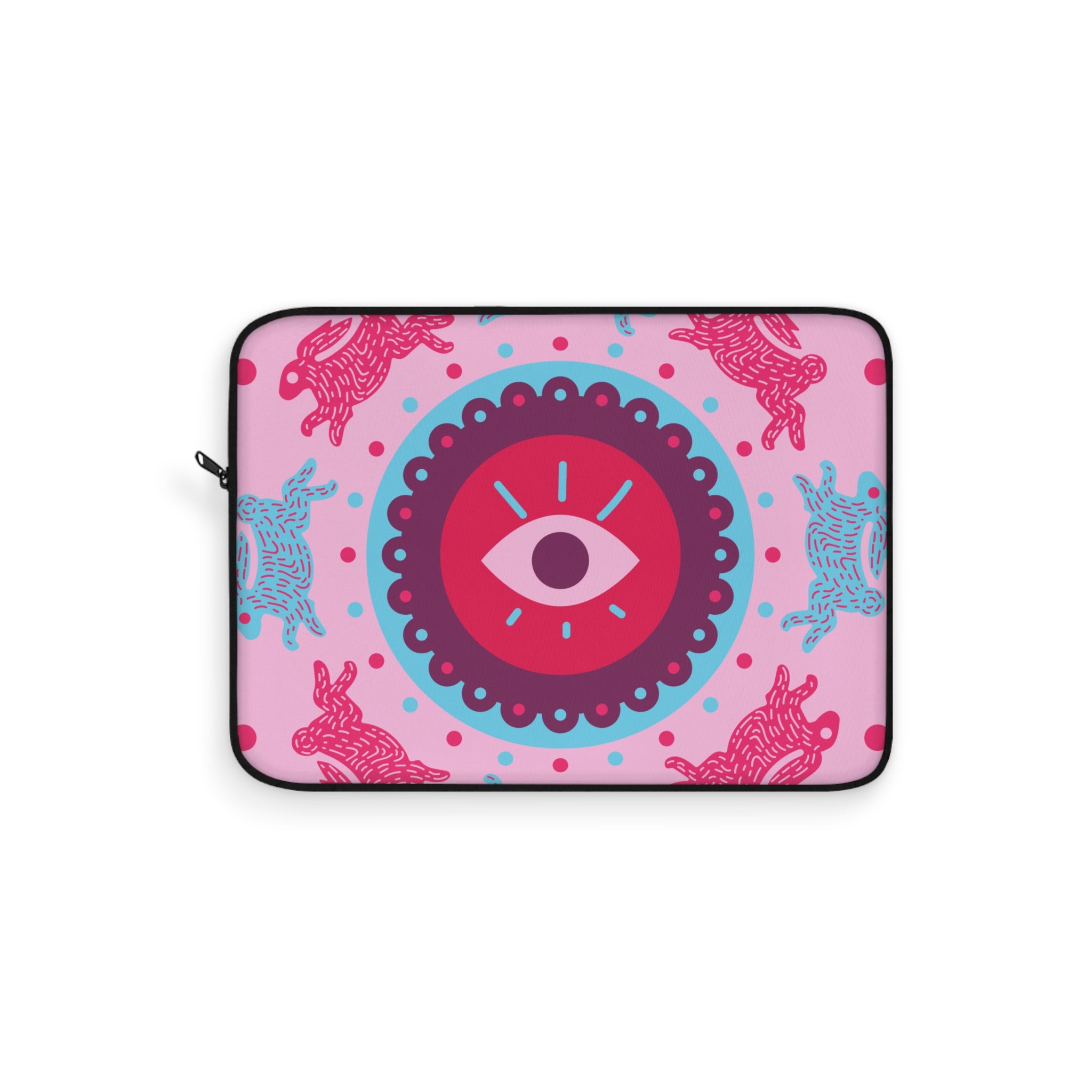 Bohemian Laptop Sleeve with Eye and Rabbit Design, Colorful Tech Accessory, Stylish Gift for Students, Vibrant Workstation Decor, [...]