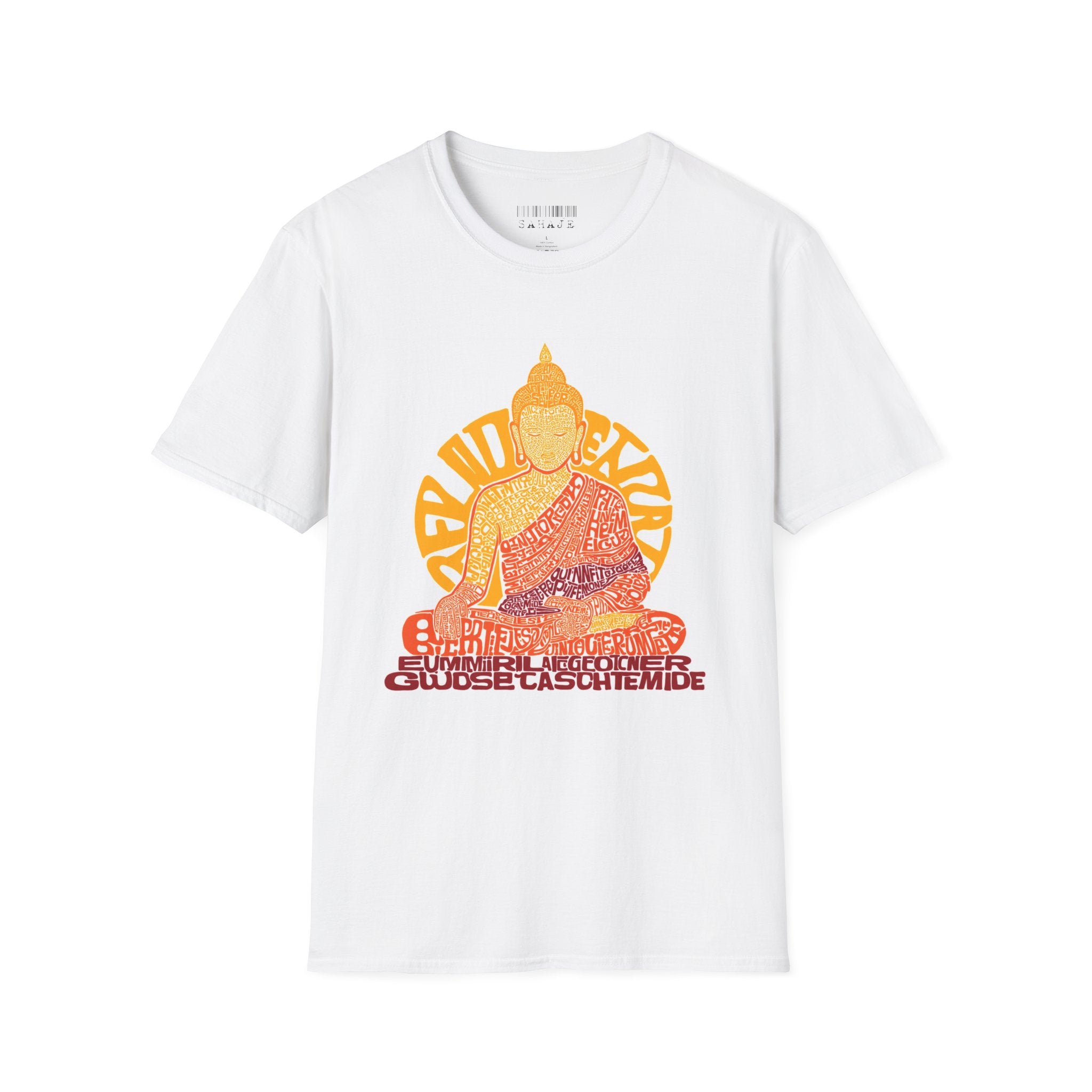 Buddha Graphic Tee — Retro Sun Meditation Shirt