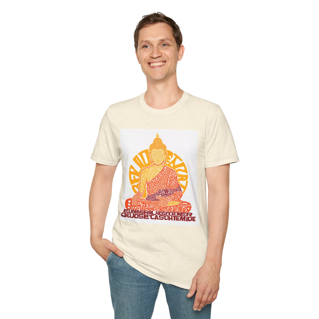 Buddha Graphic Tee — Retro Sun Meditation Shirt