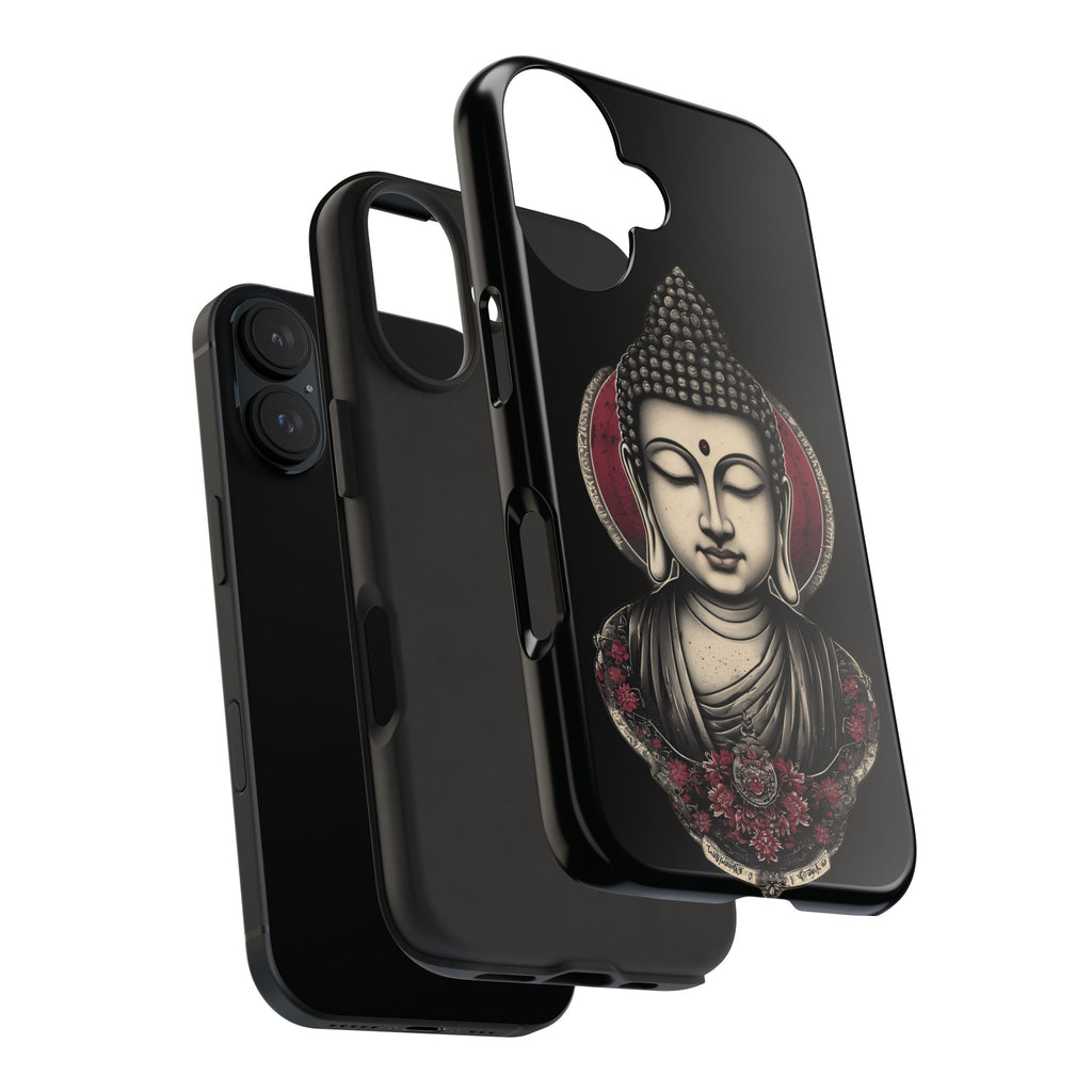 Buddha Floral Tough Phone Case — Protective Spiritual Phone Cover