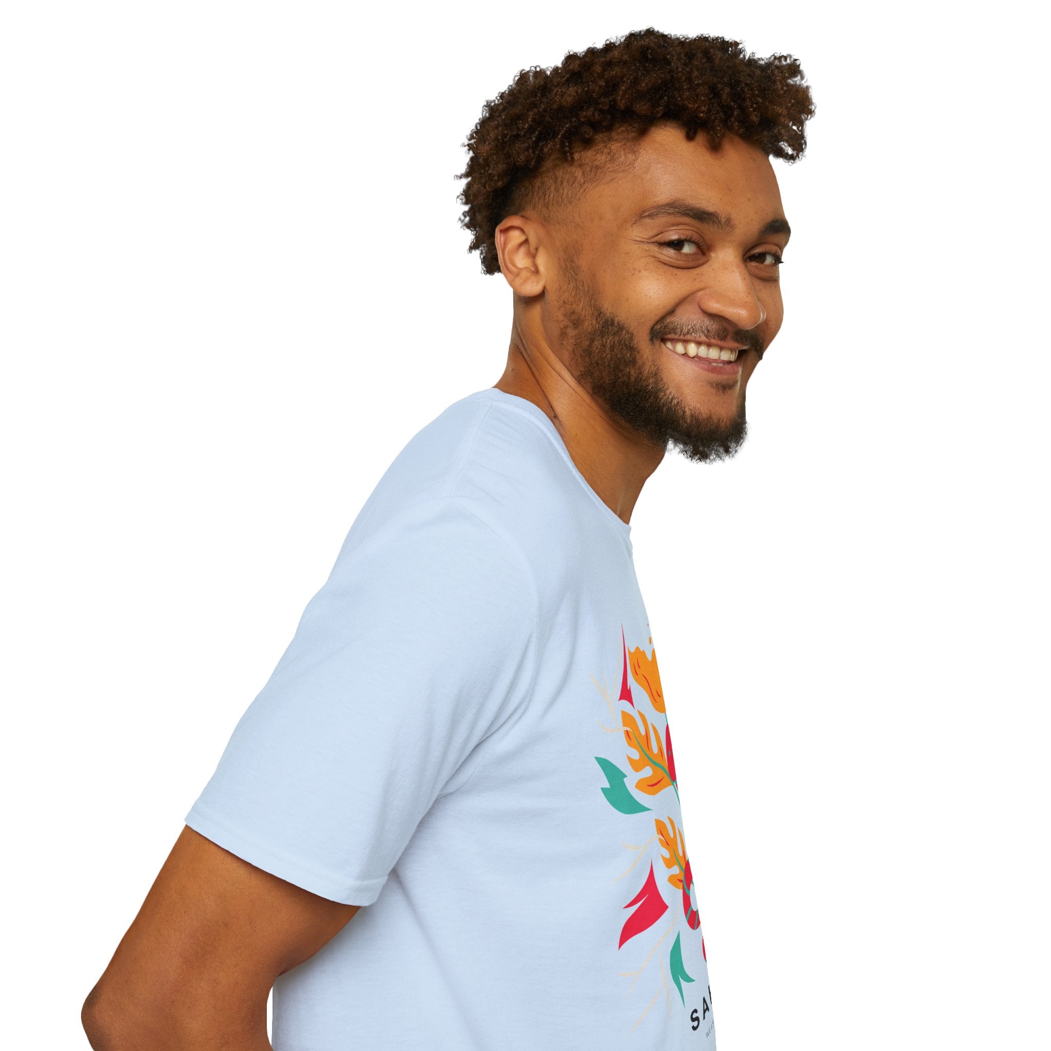 Sahaje Floral Snake Graphic T‑Shirt — Colorful Botanical Serpent Tee