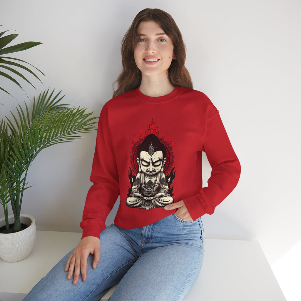 Buddha Flame Crewneck Sweatshirt
