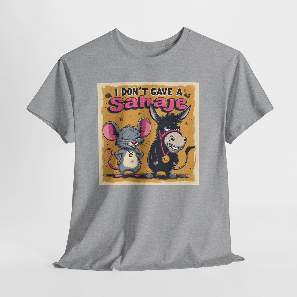 I Don't Give A Snair! Tee — Funny Mouse & Cat Graphic T-Shirt