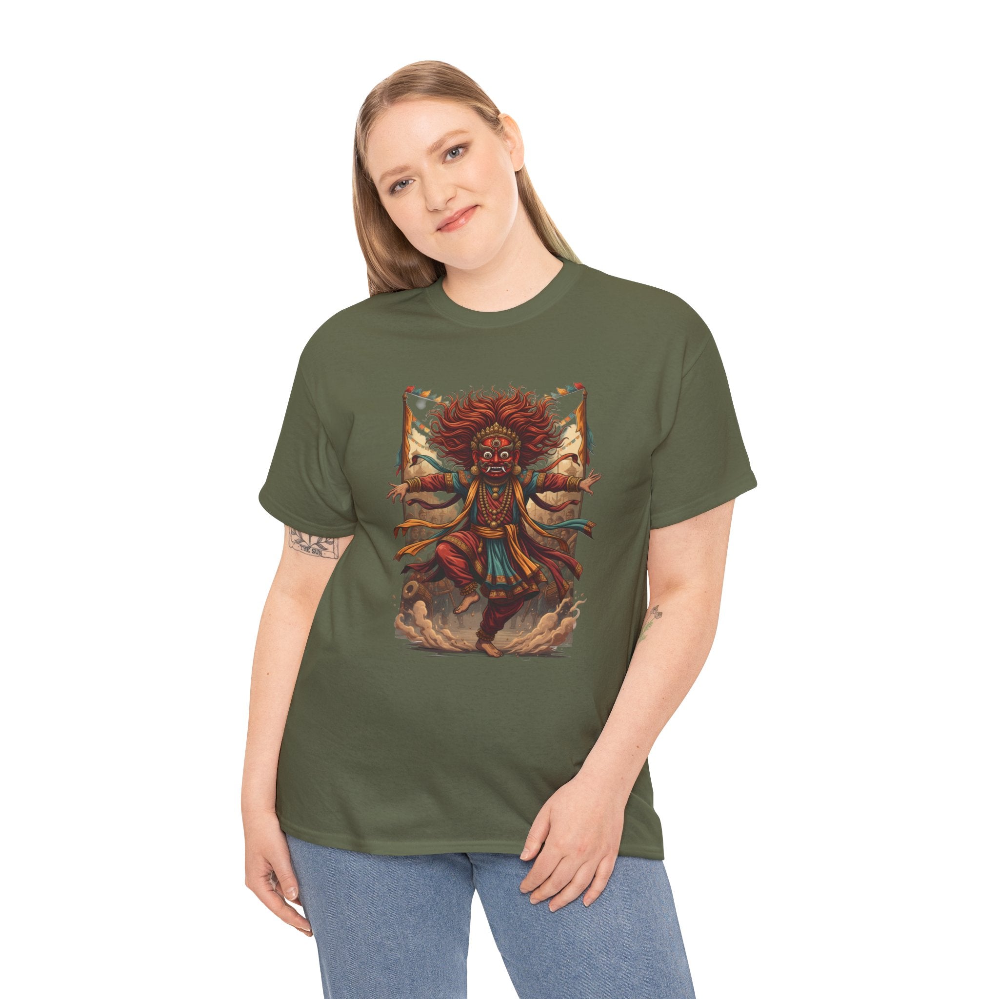 T-Shirt — Tribal Dancer Graphic Tee (Native Spirit Warrior Art)