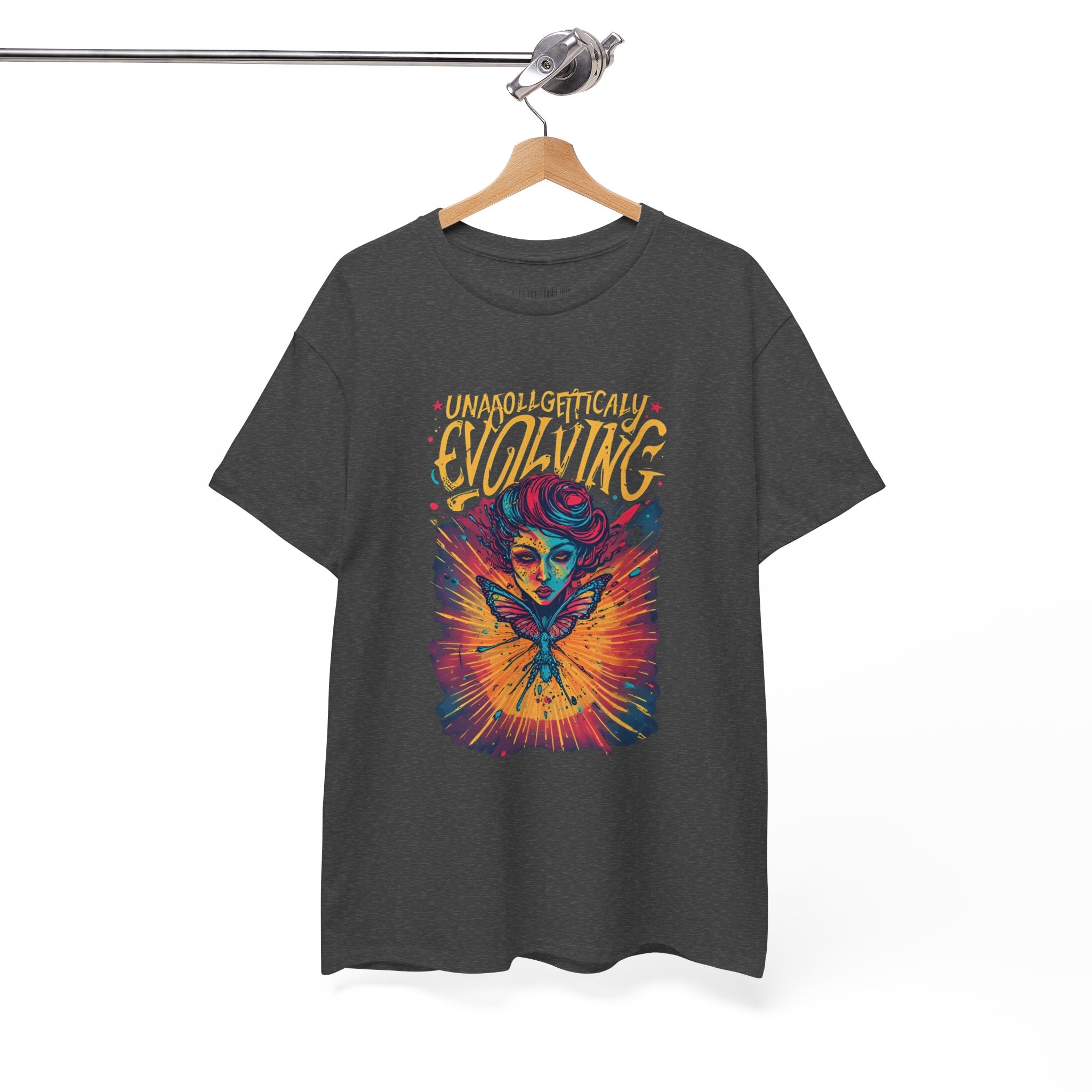 Evolving Alien Graphic Tee — "Unnaturally Evolving" Sci‑Fi Art T-Shirt
