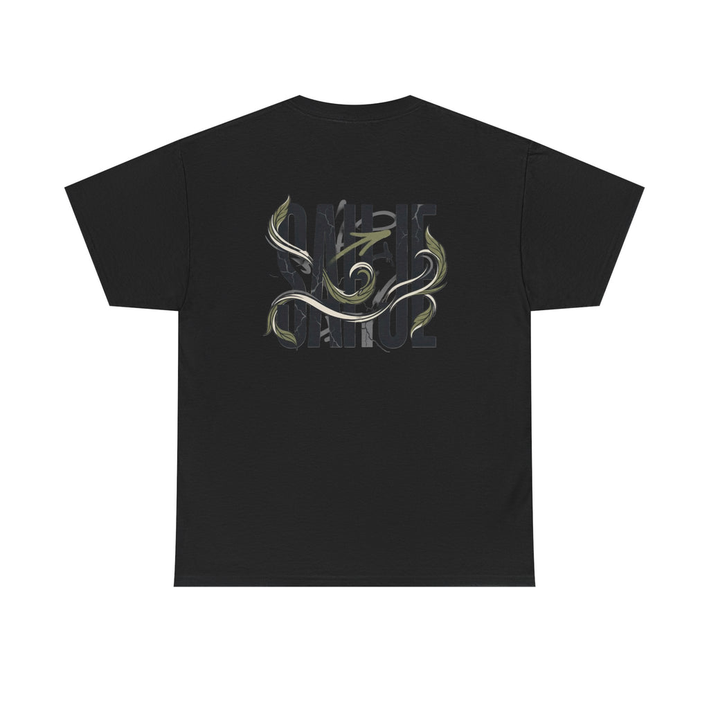 Graphic Tee — 'Savage' Typography with Snake Accent