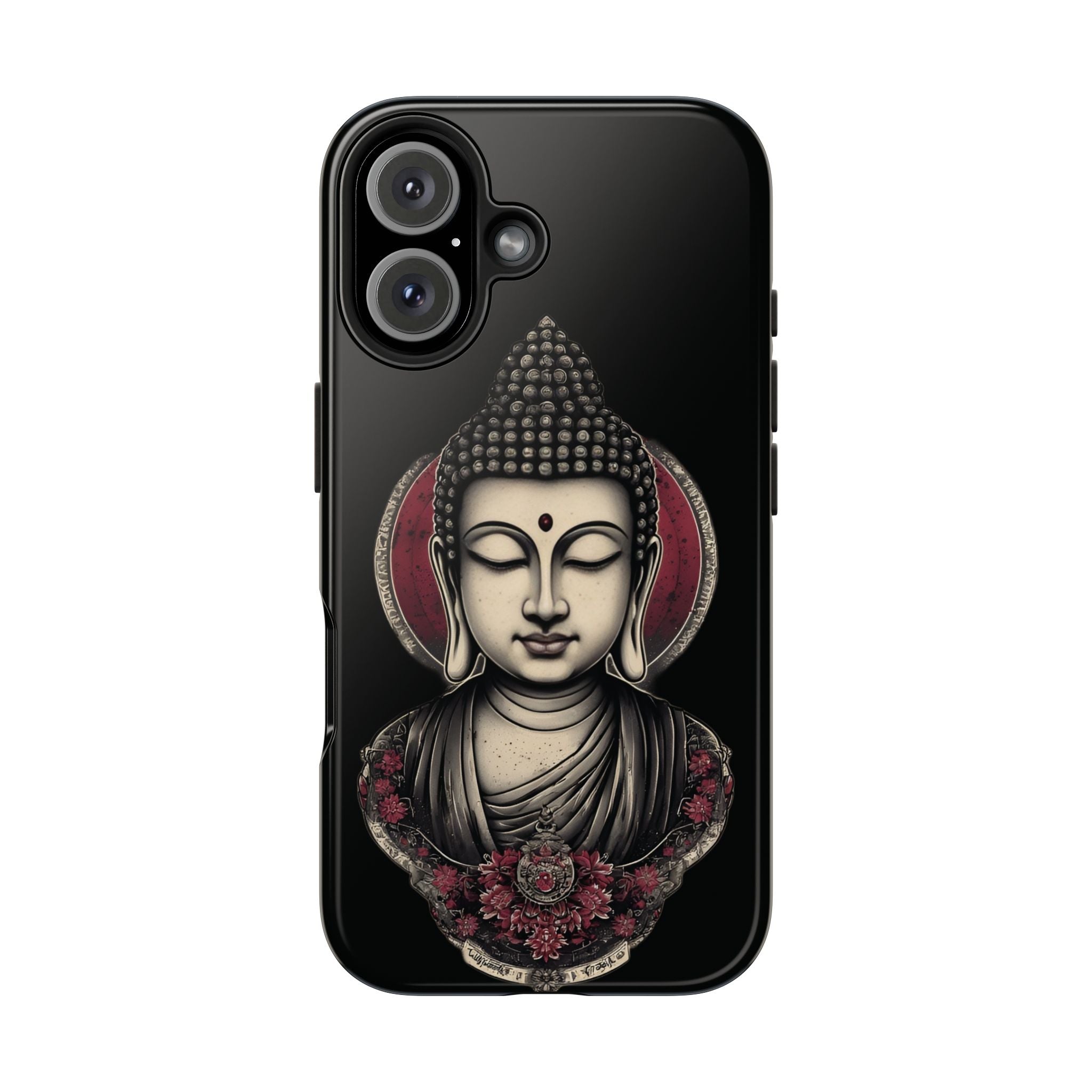 Buddha Floral Tough Phone Case — Protective Spiritual Phone Cover
