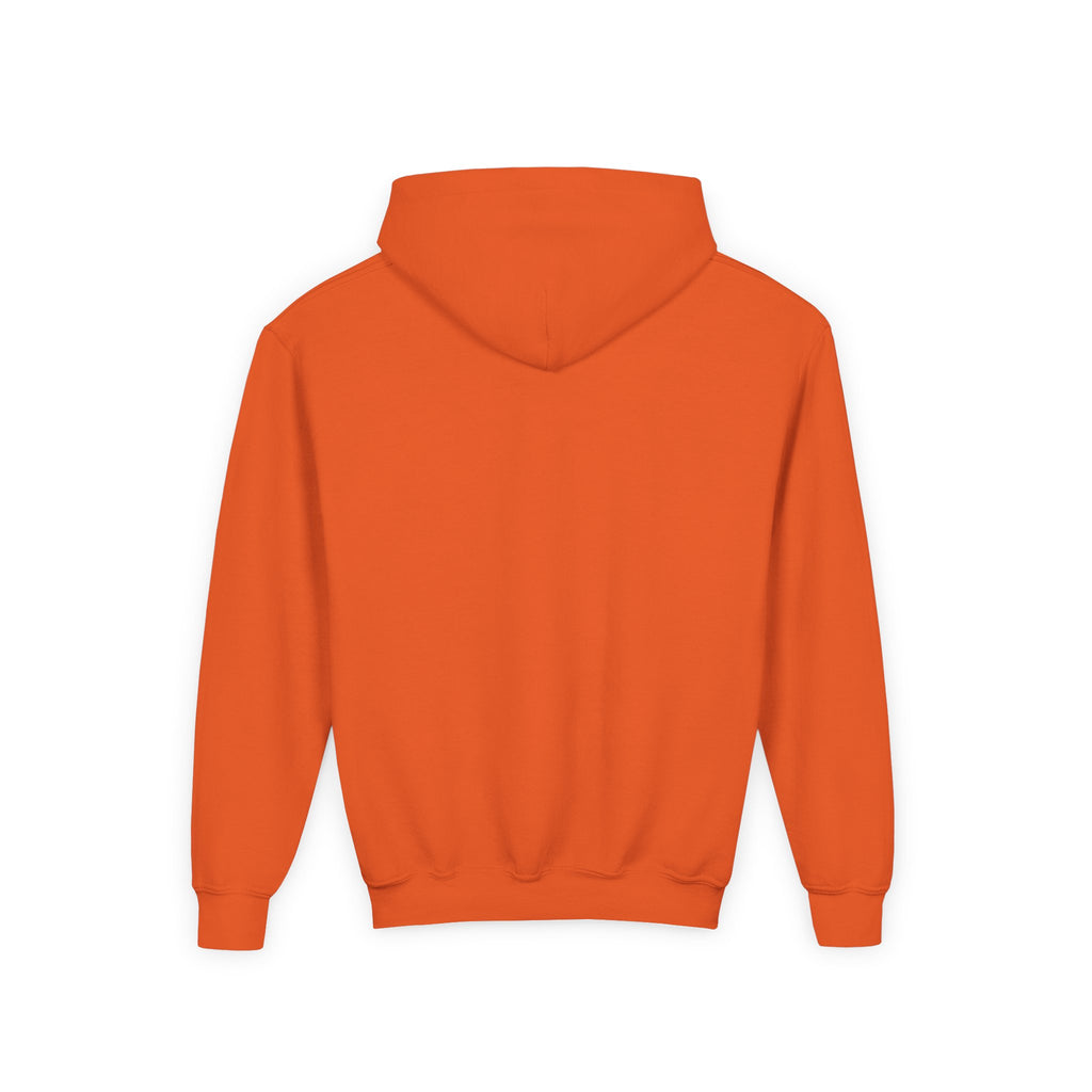 Youth Hoodie — 'Grow Slow, Go Through' Floral Motivational Hooded Sweatshirt