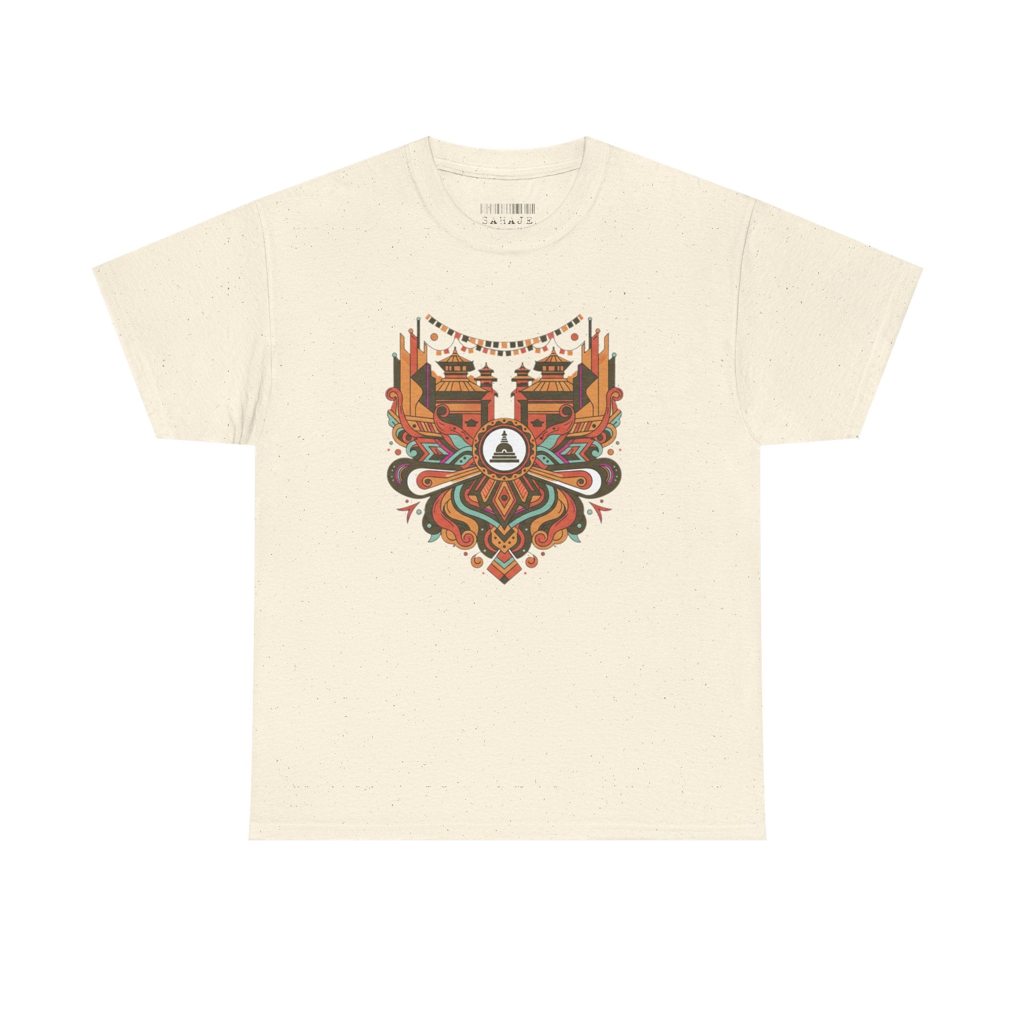 Mandala Cityscape Tee — Boho Urban Art Graphic T-Shirt