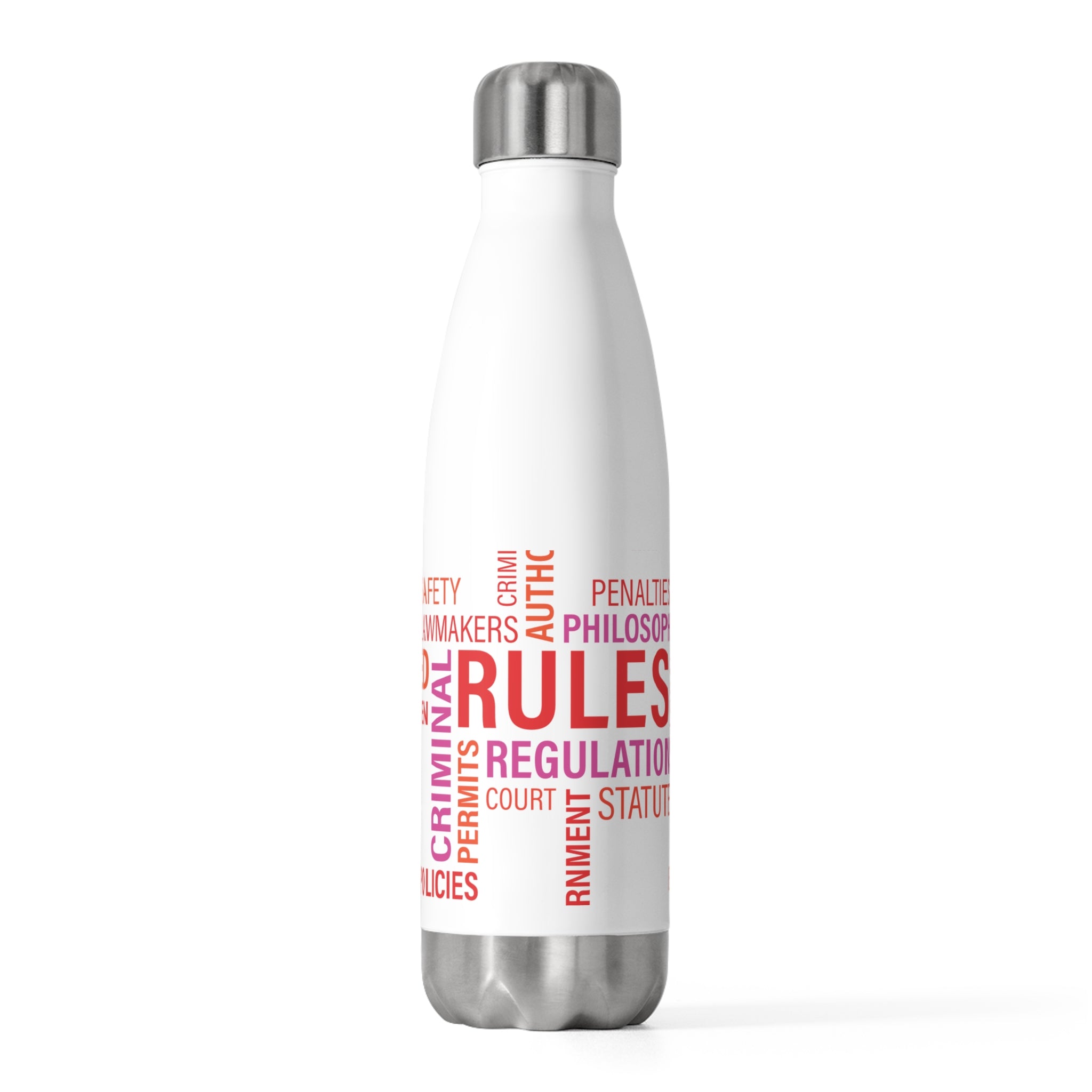 Trendy 20oz Insulated Bottle - Motivational Quotes for Law Students & Professionals, Eco-Friendly, Perfect Gift, Hydration, Travel
