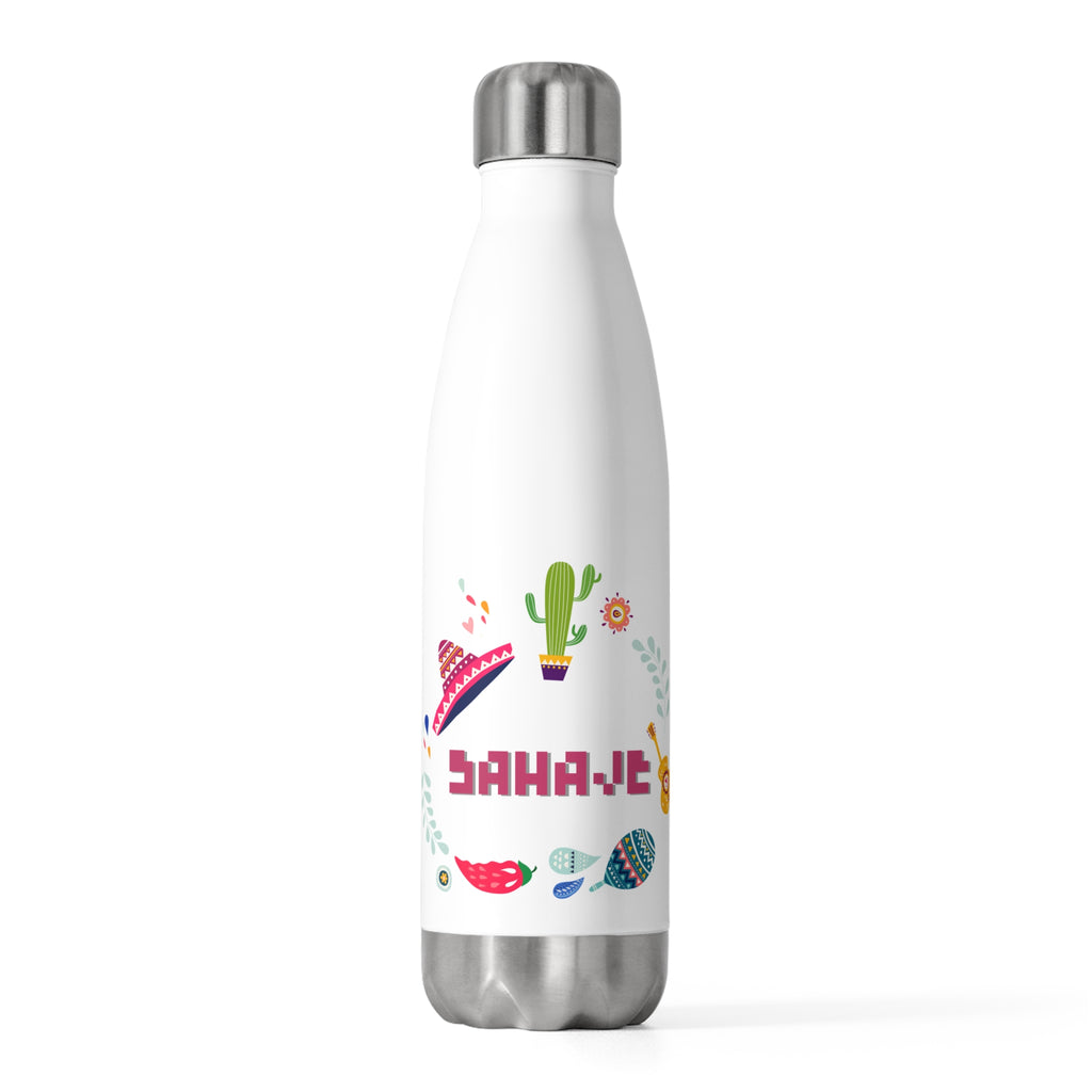 Colorful 20oz Insulated Water Bottle, Eco-Friendly Hydration, Travel Mug, Gift for Nature Lovers, Reusable Beverage Container