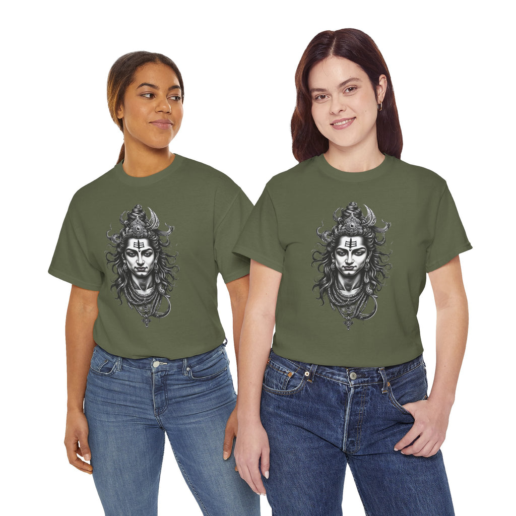 Shiva Portrait Tee — Hindu God Shiva Graphic T-Shirt