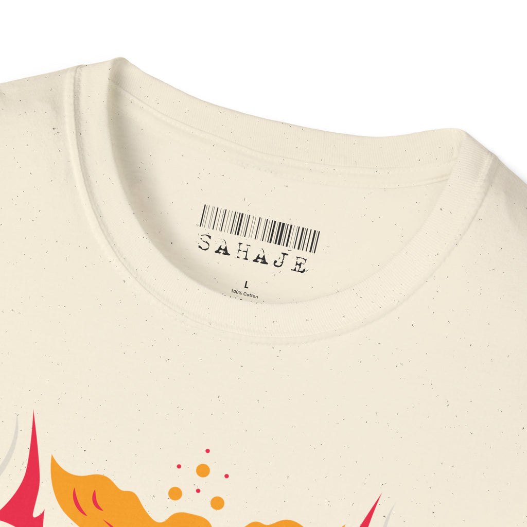 Sahaje Floral Snake Graphic T‑Shirt — Colorful Botanical Serpent Tee