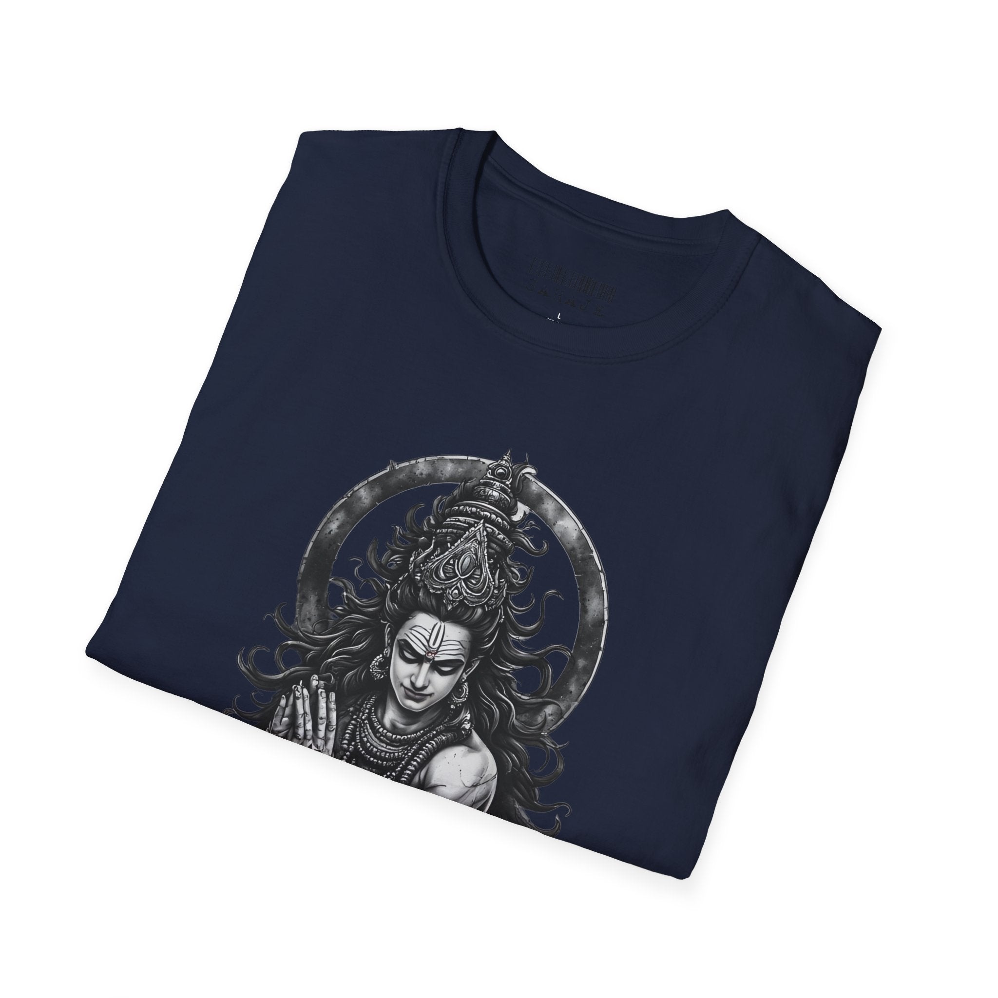 Shiva Portrait T‑Shirt – Intricate Hindu Deity Art Tee